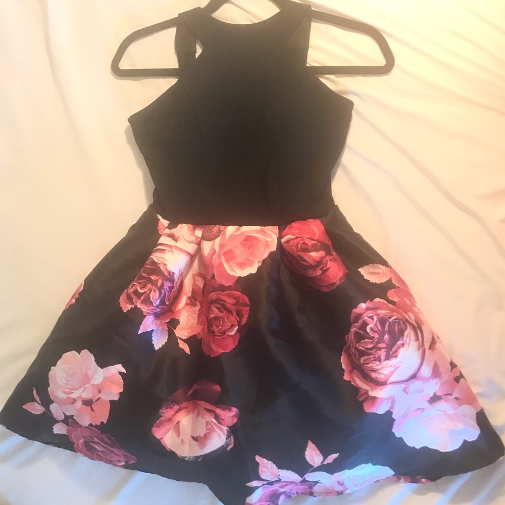 Floral Homecoming Dress Halter top